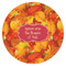 Fall Leaves Icing Circle - XSmall - Single