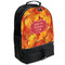 Fall Leaves Large Backpack - Black - Angled View