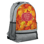 Fall Leaves Backpack - Grey