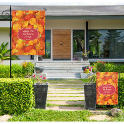 Fall Leaves Large Garden Flag - Double Sided