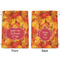 Fall Leaves Large Laundry Bag - Front & Back View