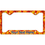 Fall Leaves License Plate Frame - Style C