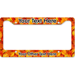 Fall Leaves License Plate Frame - Style B