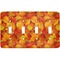 Fall Leaves Light Switch Cover (4 Toggle Plate)