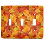 Fall Leaves Light Switch Cover (3 Toggle Plate)