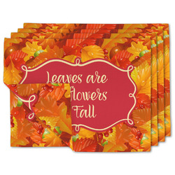 Fall Leaves Double-Sided Linen Placemat - Set of 4