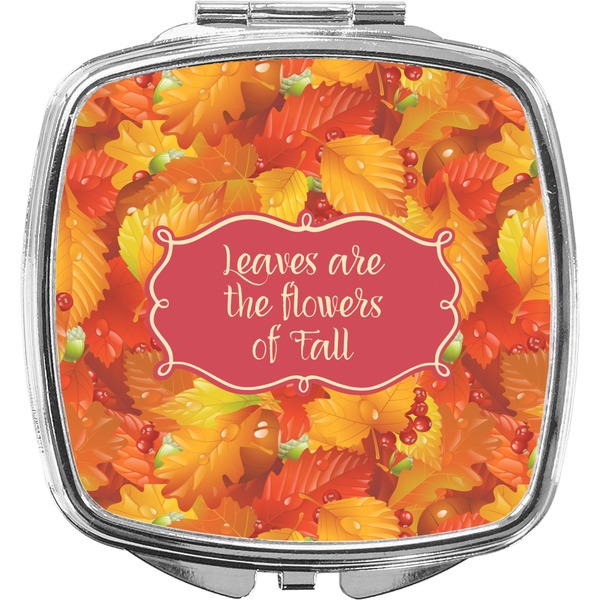 Custom Fall Leaves Compact Makeup Mirror