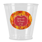 Fall Leaves Plastic Shot Glass