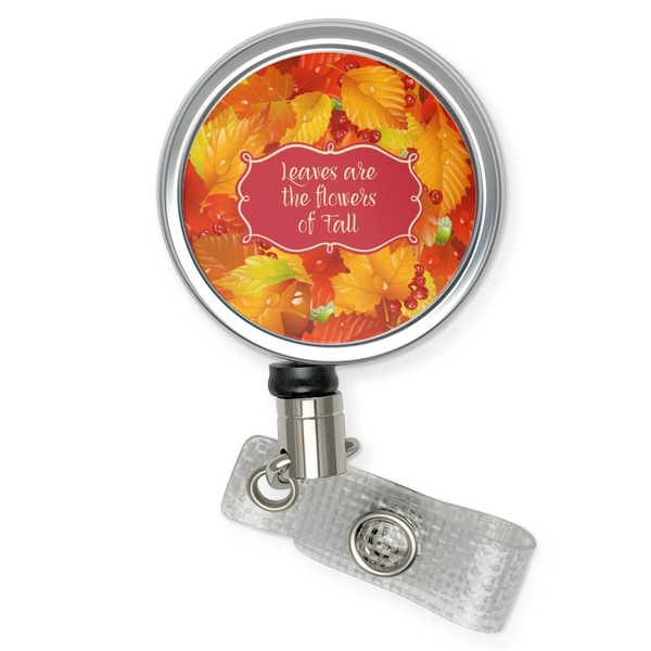 Custom Fall Leaves Retractable Badge Reel