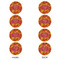 Fall Leaves Round Linen Placemats - APPROVAL Set of 4 (double sided)