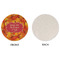 Fall Leaves Round Linen Placemats - APPROVAL (single sided)