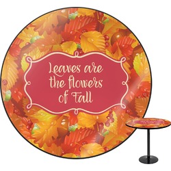 Fall Leaves Round Table - 24"