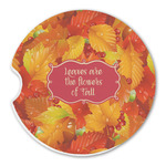 Fall Leaves Sandstone Car Coaster - Single