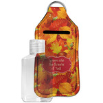 Fall Leaves Hand Sanitizer & Keychain Holder - Large