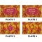 Fall Leaves Set of Rectangular Dinner Plates (Approval)