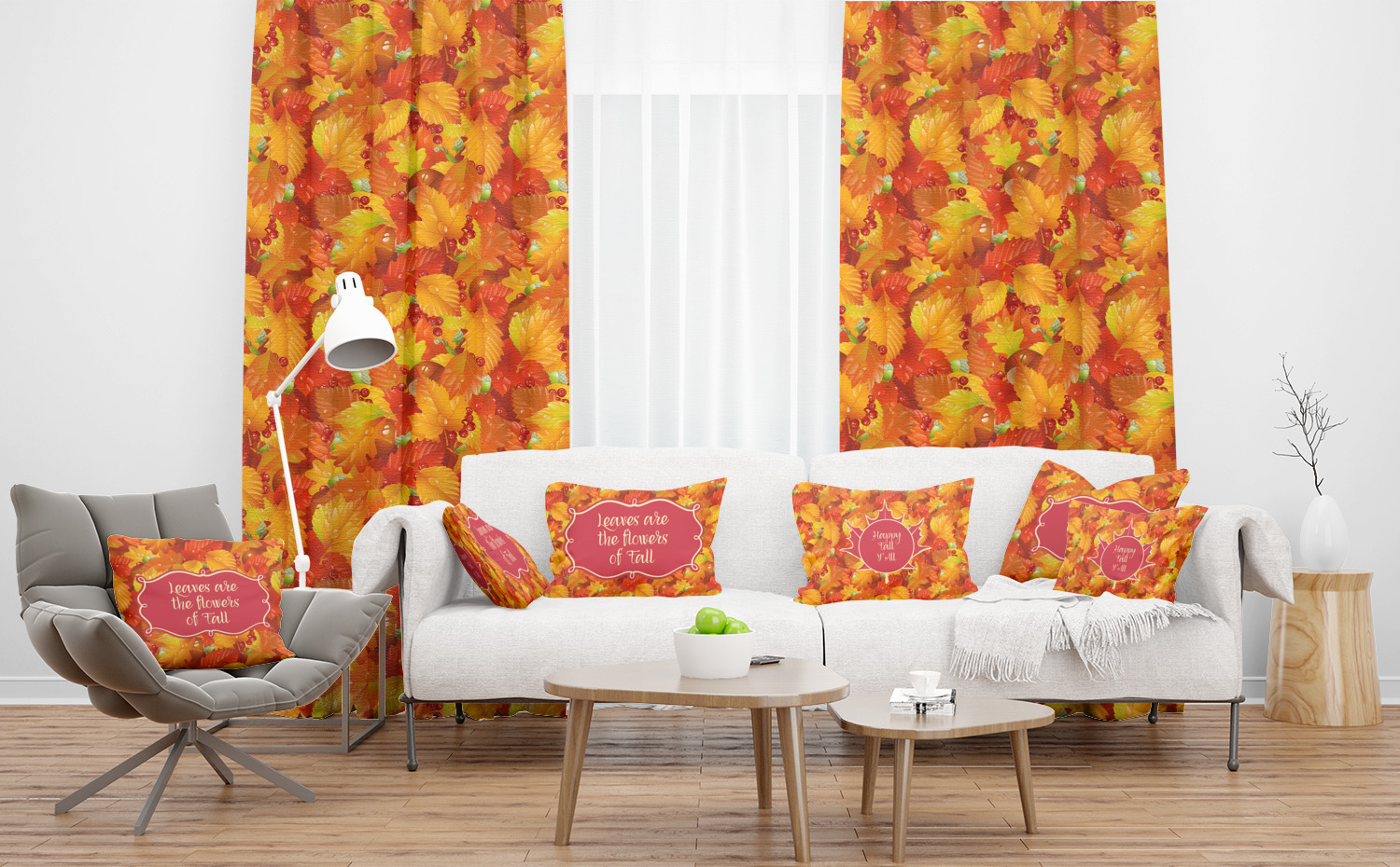 fall curtains for living room