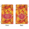 Fall Leaves Small Laundry Bag - Front & Back View