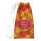 Fall Leaves Small Laundry Bag - Front View