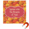 Fall Leaves Square Car Magnet