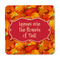 Fall Leaves Square Fridge Magnet - FRONT