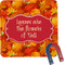 Fall Leaves Square Fridge Magnet (Personalized)