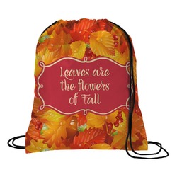 Fall Leaves Drawstring Backpack - Medium
