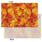 Fall Leaves Tissue Paper - Lightweight - Small - Front & Back