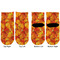 Fall Leaves Toddler Ankle Socks - Double Pair - Front and Back - Apvl