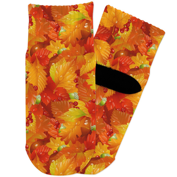 Custom Fall Leaves Toddler Ankle Socks