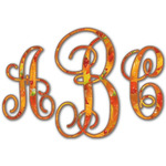 Fall Leaves Monogram Decal - Medium