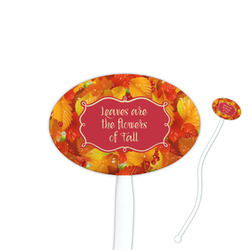 Fall Leaves Oval Stir Sticks