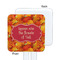 Fall Leaves White Plastic Stir Stick - Single Sided - Square - Approval