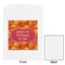 Fall Leaves White Treat Bag - Front & Back View