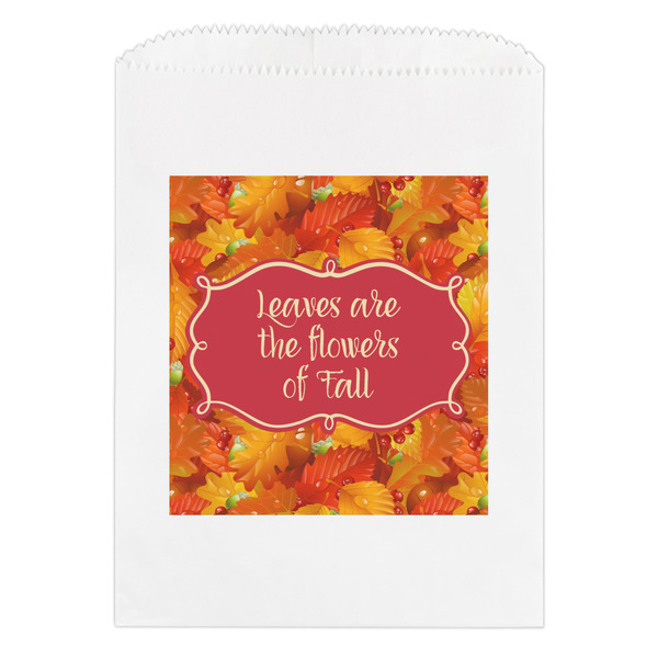 Custom Fall Leaves Treat Bag