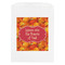 Fall Leaves White Treat Bag - Front View