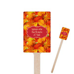 Fall Leaves 6.25" Rectangle Wooden Stir Sticks - Single Sided