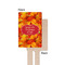 Fall Leaves Wooden 6.25" Stir Stick - Rectangular - Single - Front & Back