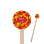 Fall Leaves Round Wooden Stir Sticks