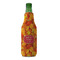 Fall Leaves Zipper Bottle Cooler - FRONT (bottle)