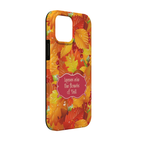 Custom Fall Leaves iPhone Case - Rubber Lined - iPhone 13 Pro (Personalized)