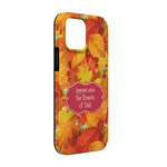 Fall Leaves iPhone Case - Rubber Lined - iPhone 13 (Personalized)