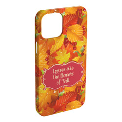Fall Leaves iPhone Case - Plastic - iPhone 15 Pro Max (Personalized)