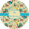 Old Fashioned Thanksgiving 1" Multipurpose Round Labels - Single Sticker