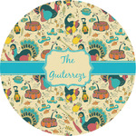 Old Fashioned Thanksgiving Multipurpose Round Labels - Custom Sized (Personalized)