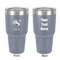 Old Fashioned Thanksgiving 30 oz Stainless Steel Ringneck Tumbler - Grey - Double Sided - Front & Back