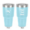 Old Fashioned Thanksgiving 30 oz Stainless Steel Ringneck Tumbler - Teal - Double Sided - Front & Back