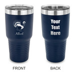 Old Fashioned Thanksgiving 30 oz Stainless Steel Tumbler - Navy - Double Sided (Personalized)