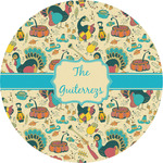 Old Fashioned Thanksgiving Multipurpose Round Labels - 5" (Personalized)