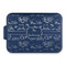 Old Fashioned Thanksgiving Aluminum Baking Pan - Navy Lid - FRONT