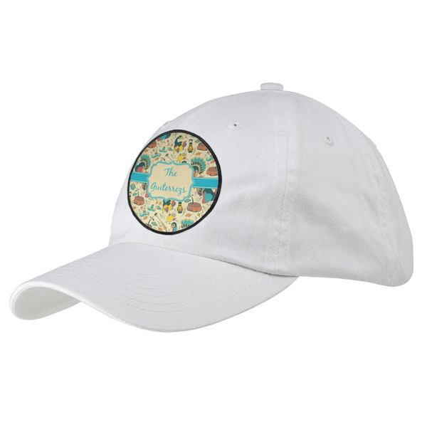 Custom Old Fashioned Thanksgiving Baseball Cap - White (Personalized)